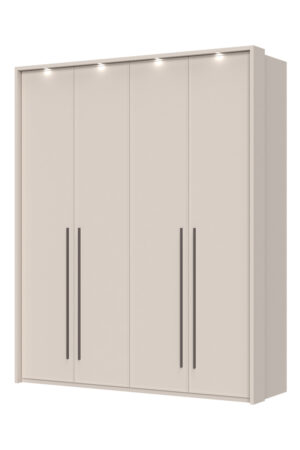 Sestava skříní OPERA v barvě Cashmere s osvětlením