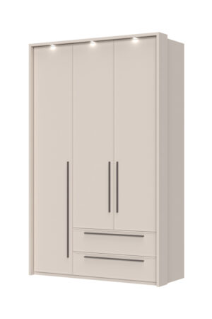 Sestava skříní OPERA v barvě Cashmere s osvětlením