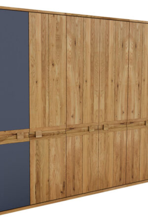 Šatní skříň Linea Natura v divokém dubu a antracitové barvě