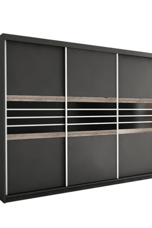 Moderní šatní skříň Turyn Lava, rozměry 203 cm