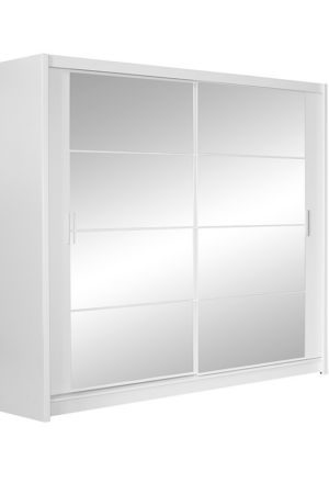 Šatní skříň Dakota - Bílá, 203 cm