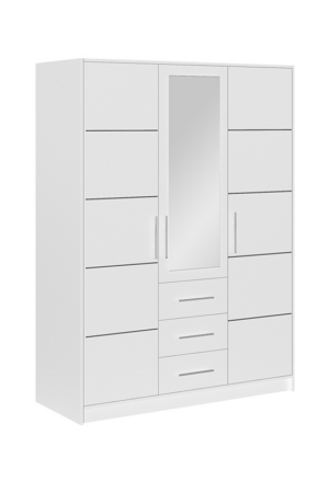 Šatní skříň Bali D3 v bílé barvě