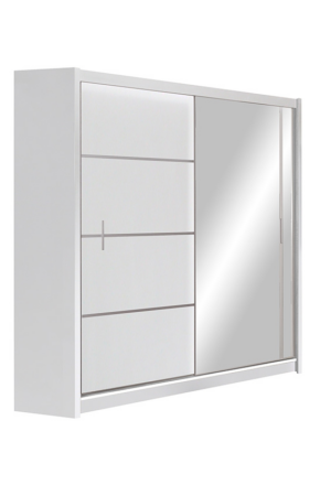 Šatní skříň Vista - Bílá, 180 cm