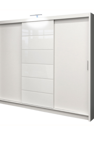Šatní skříň Malibu v bílé barvě