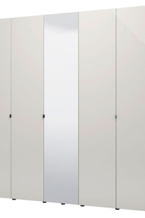 Šatní skříň Xora s otočnými dveřmi v kašmírové barvě