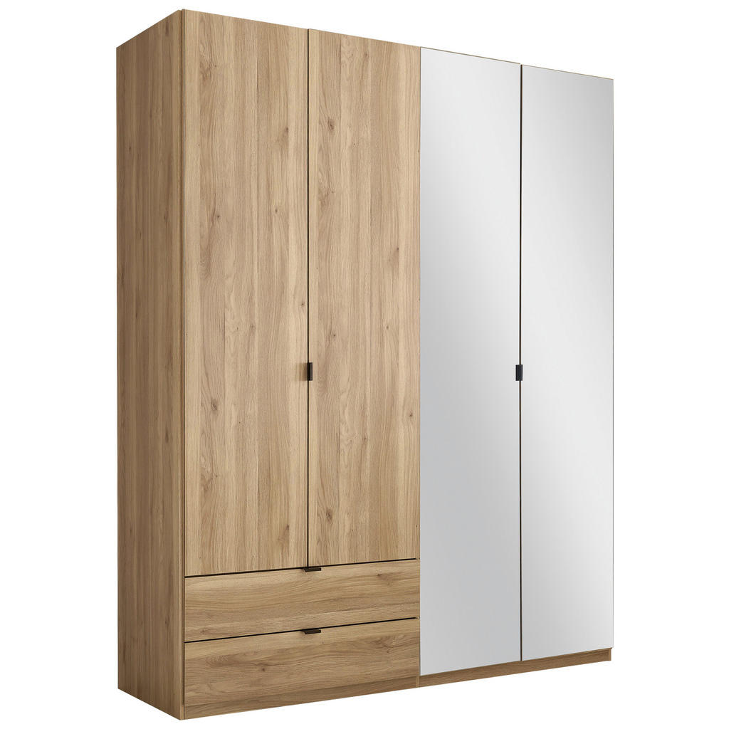 Šatní skříň Xora s otočnými dveřmi v barvě dubu