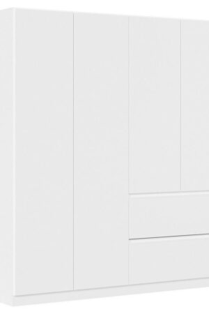 Bílá šatní skříň s otočnými dveřmi od Rauch Möbel