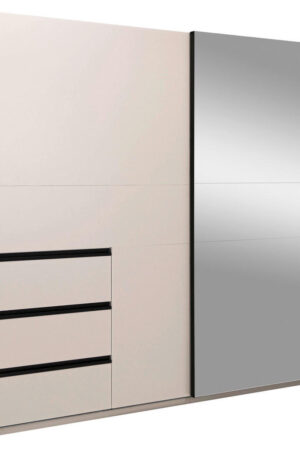 Šatní skříň s posuvnými dveřmi, kašmírová barva