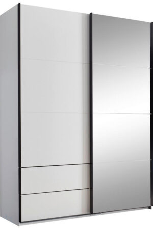 Xora skříň s posuvnými dveřmi v černobílé barvě