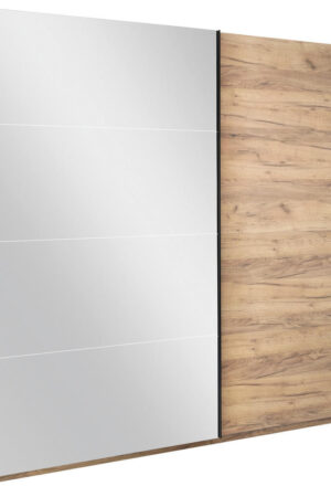 Šatní skříň s posuvnými dveřmi v barvě dubu