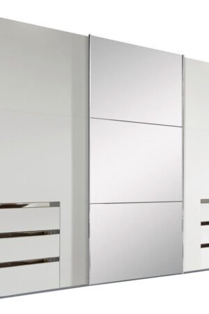 Skříň MID.YOU s posuvnými dveřmi v bílé barvě