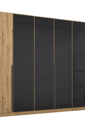 Šatní skříň s otočnými dveřmi v antracitové barvě