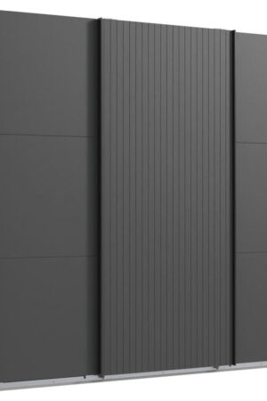 Skříň s posuvnými dveřmi MID.YOU v grafitové barvě