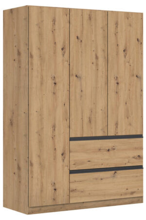 Šatní skříň s otočnými dveřmi v dekoru ořechu