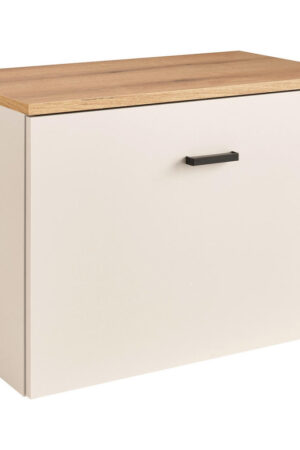 Xora šatní lavice v kašmírovém a dubovém designu