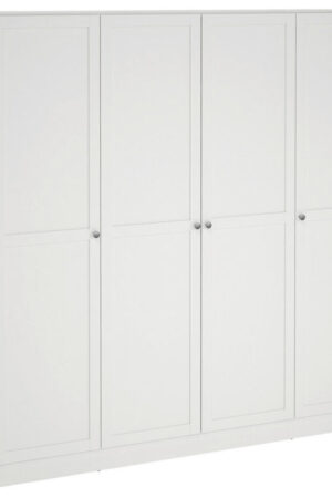 Bílá šatní skříň MID.YOU s otočnými dveřmi