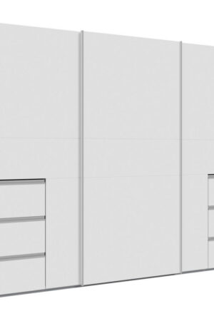 Bílá skříň s posuvnými dveřmi 270/200/61 cm