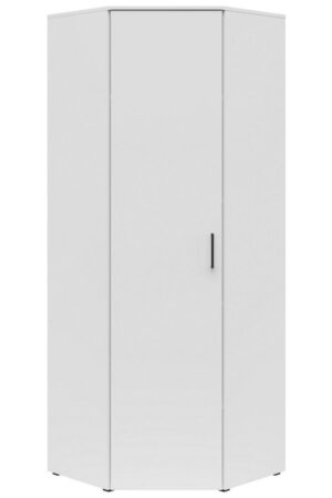 Bílá rohová skříň Carryhome, 72/195/72 cm