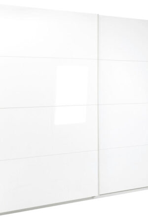 Bílá šatní skříň s posuvnými dveřmi 250 cm