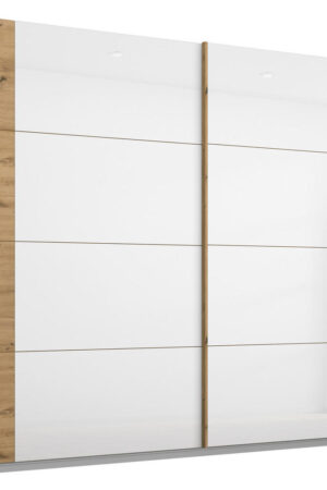 Rauch Möbel skříň s posuvnými dveřmi v bílé a dub artisan