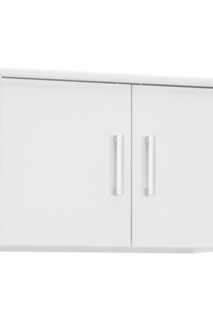 Bílý nástavec na skříň Xora s úložným prostorem