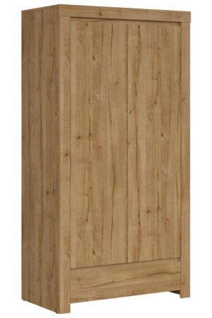 Šatní skříň s otočnými dveřmi v dubové barvě