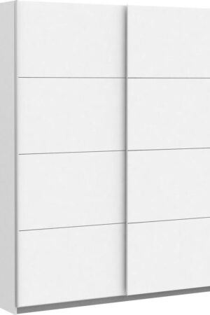 Bílá skříň s posuvnými dveřmi, elegantní design