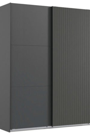 Skříň s posuvnými dveřmi grafitová 200/216/65 cm