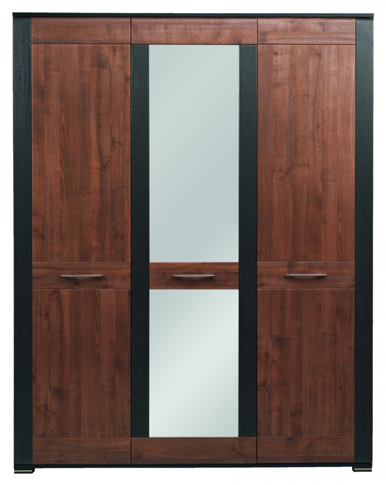 Skříň EGIDIO 3D v ořech/wenge barvě