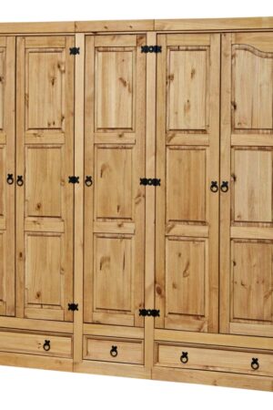 Skříň PIMBOW z masivu borovice s voskovaným povrchem