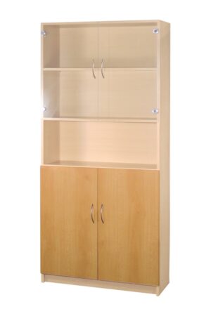 Plné dveře ke knihovně RINJANI v barvě buk