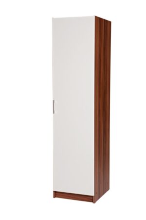 Skříň BUANG 1D ořech/bílá, elegantní design