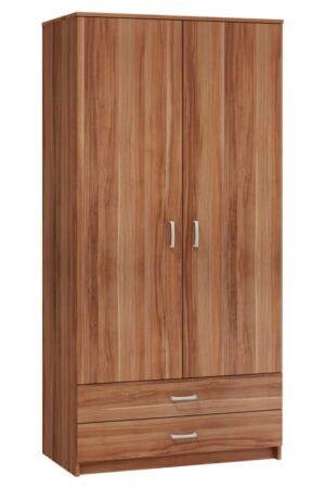 Šatní skříň FAZILKA 2D2S v dekoru švestka wallis