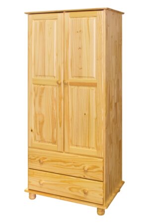 Dvoudveřová skříň BRIGGS z masivu borovice