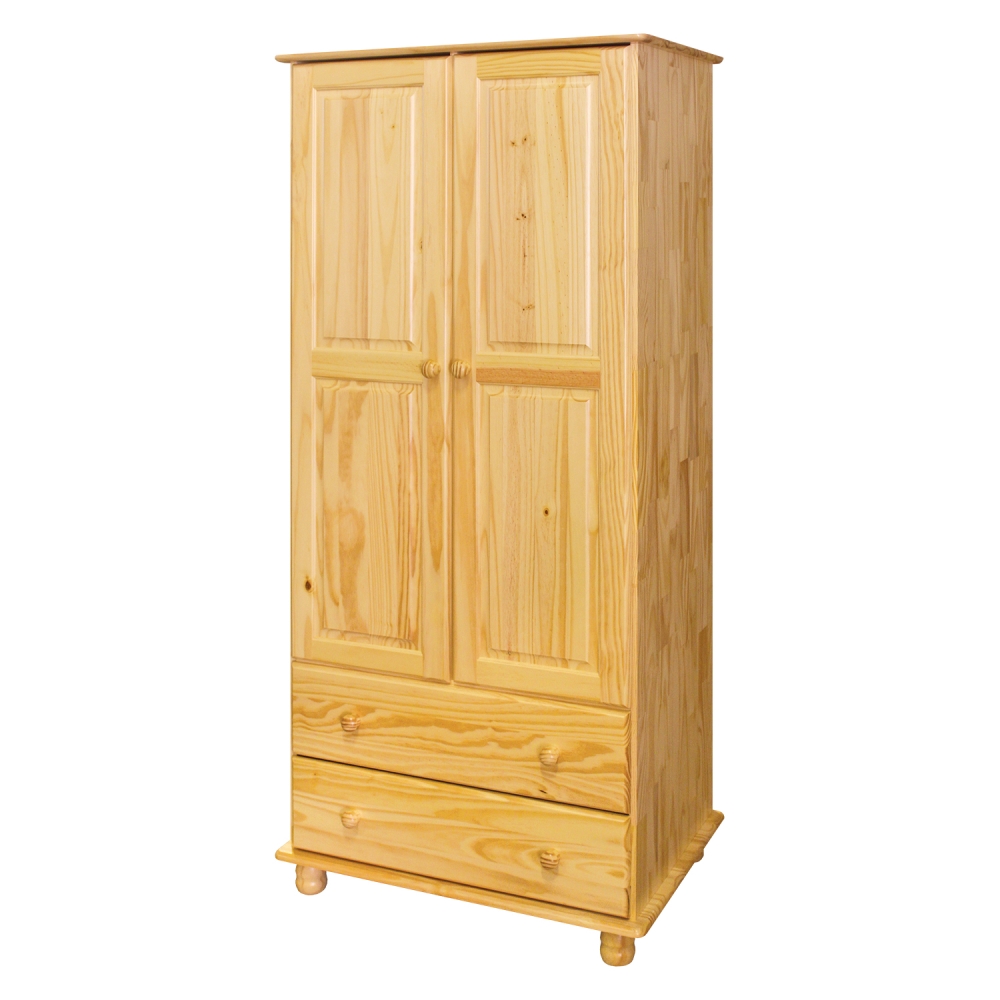 Dvoudveřová skříň BRIGGS z masivu borovice