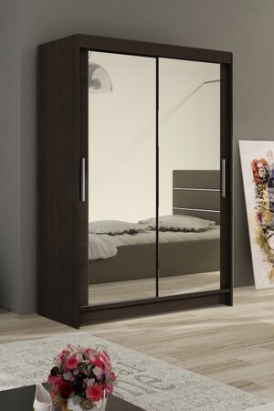 Šatní skříň KENDI VII s celoplošným zrcadlem