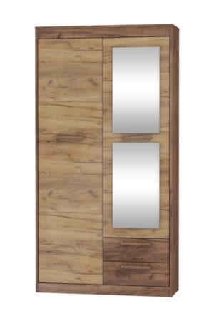 Kombinovaná šatní skříň GATTON 2D2S v craft tobaco