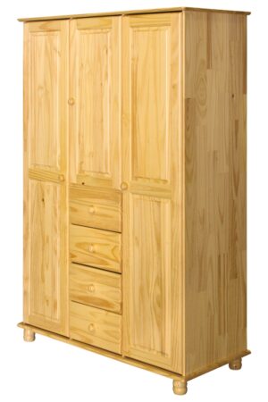 Třídveřová skříň BRIGGS z lakované borovice