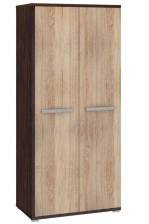 Šatní skříň LEHUA 2D v dub sonoma tmavém