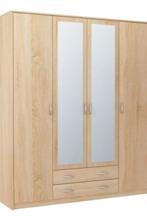 Šatní skříň SWAUN 4 v dekoru dub sonoma