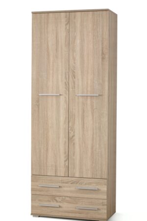 Stylová skříň RYDER 2D2S v dub sonoma s dvěma zásuvkami