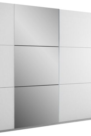Šatní skříň ENELMO 250 s posuvnými dveřmi a zrcadlem
