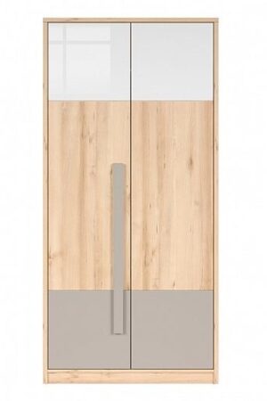 JERIMOTH šatní skříň 2D v bukovém provedení