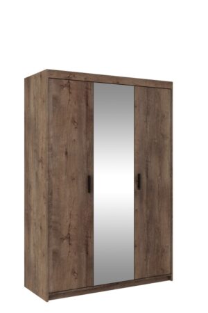 Skříň TEKEN 3D se zrcadlem v dubu lefkas