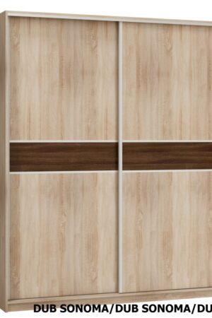 Šatní skříň EUDUNDA 2 B v dubu sonoma