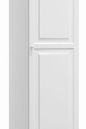 Bílá šatní skříň 1D BHAGIRA 1 z masivu borovice