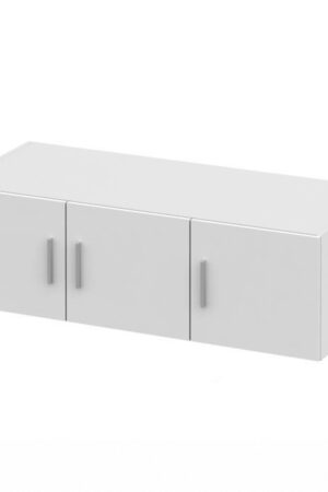 Bílý nástavec na skříň FLIPPER 3D, praktický a prostorný.