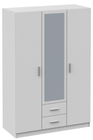 Bílá skříň se zrcadlem FLIPPER v interiéru