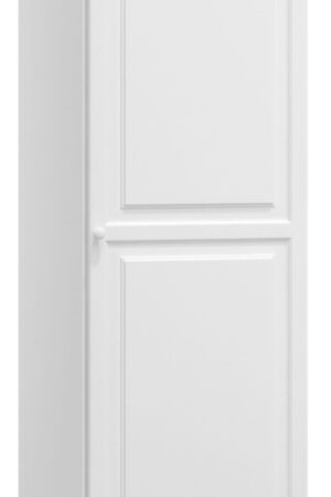 Bílá šatní skříň 1D BHAGIRA 3 z masivní borovice