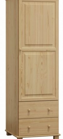 Šatní skříň 1D BHAGIRA 4 z masivní borovice
